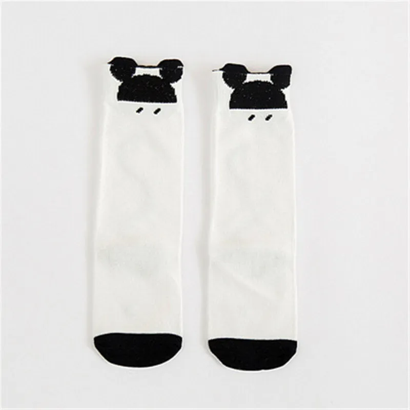 2017 Knee Socks Newborn Baby Boy Baby Fox Baby Socks Cute Cartoon Animal Cat Leg Warmers For Infant Infants