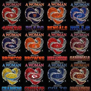 32 Woman Who Understands Football Teams Designs Bundle PNG