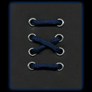 4-5 Eyelet Navy Blue Round Laces (76 cm / 30 in)