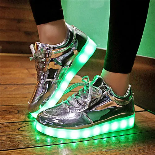 7ipupas 2017 Fashion basket Led shoes for adults Men Unisex Luminous light up shoes for adults glowing chaussure led Shoes Femme