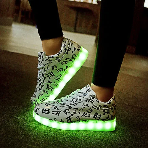 7ipupas 2017 Fashion basket Led shoes for adults Men Unisex Luminous light up shoes for adults glowing chaussure led Shoes Femme