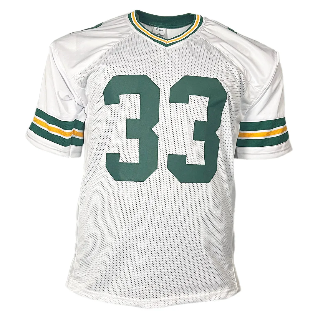 Aaron Jones Signed Green Bay White Football Jersey (Beckett)