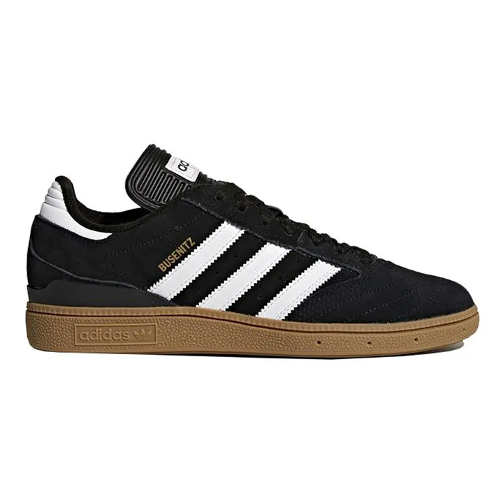 Adidas Busenitz Shoes - Core Black/Cloud White/Gold Metallic