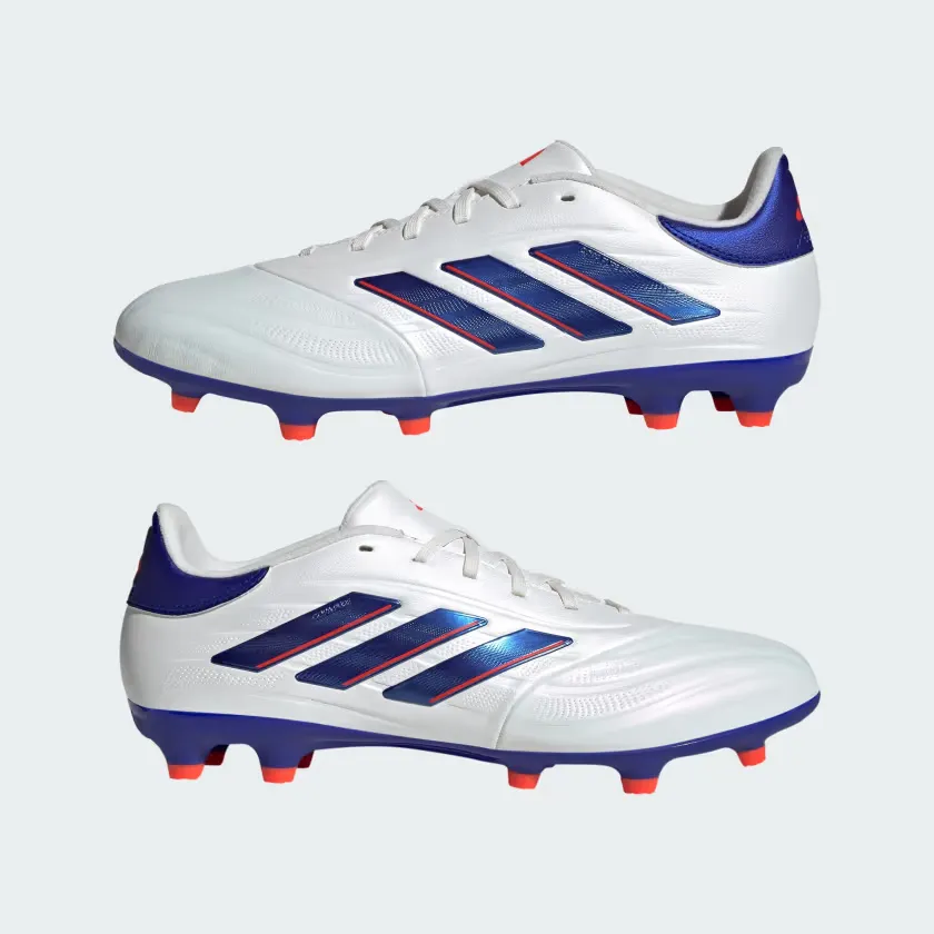 Adidas Copa Pure 2 League Firm Ground Unisex Football Shoes -Cloud White/Lucid Blue/Solar Red