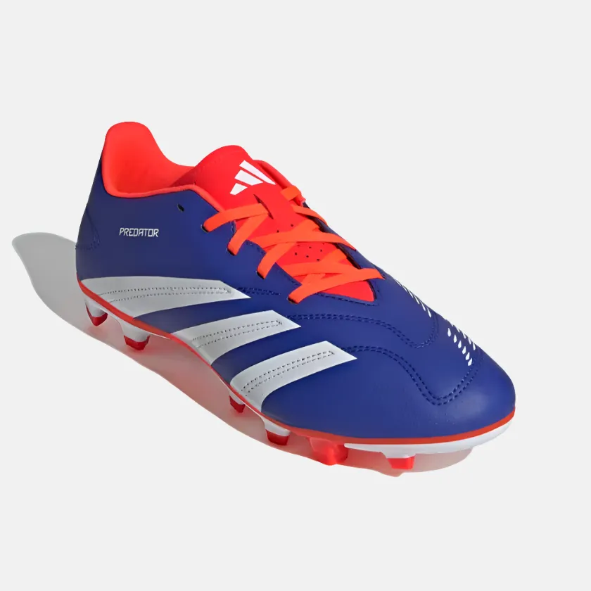 Adidas Predator Club Flexible Ground Unisex Football Shoes -Lucid Blue/Cloud White/Solar Red