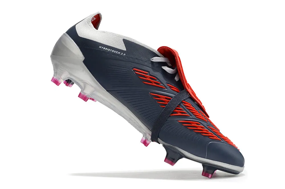 Adidas Predator Elite Shoes - Black | Light Gray | Red - FREE SHIPPING WORLDWIDE