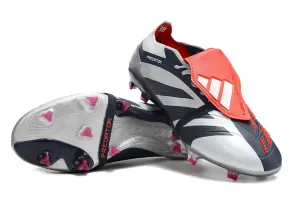 Adidas Predator Elite Shoes - Black | Light Gray | Red - FREE SHIPPING WORLDWIDE