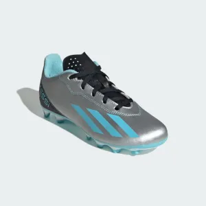 ADIDAS X CRAZYFAST MESSI.4 FLEXIBLE GROUND BOOTS - SILVER