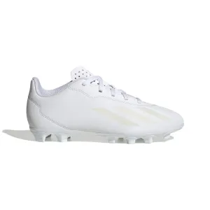 Adidas X Crazyfast.4 Flexible Ground Junior Football Boots WHITE