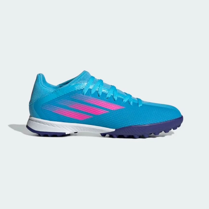 Adidas X Speedflow.3 Turf Kids-Unisex Football Shoes Light Blue