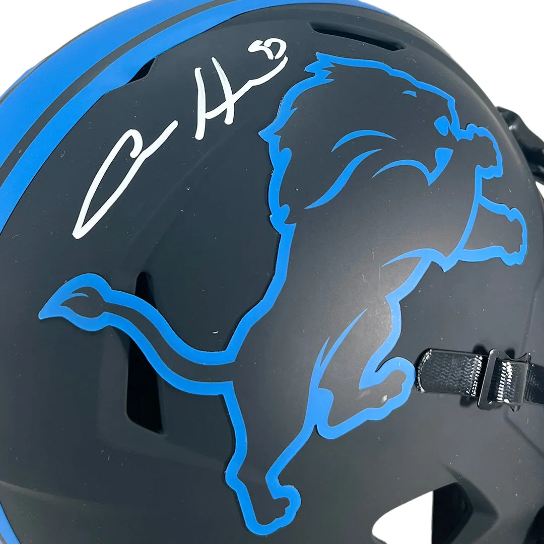 Aidan Hutchinson Signed Detroit Lions Eclipse Speed Full-Size Replica Football Helmet (Beckett)