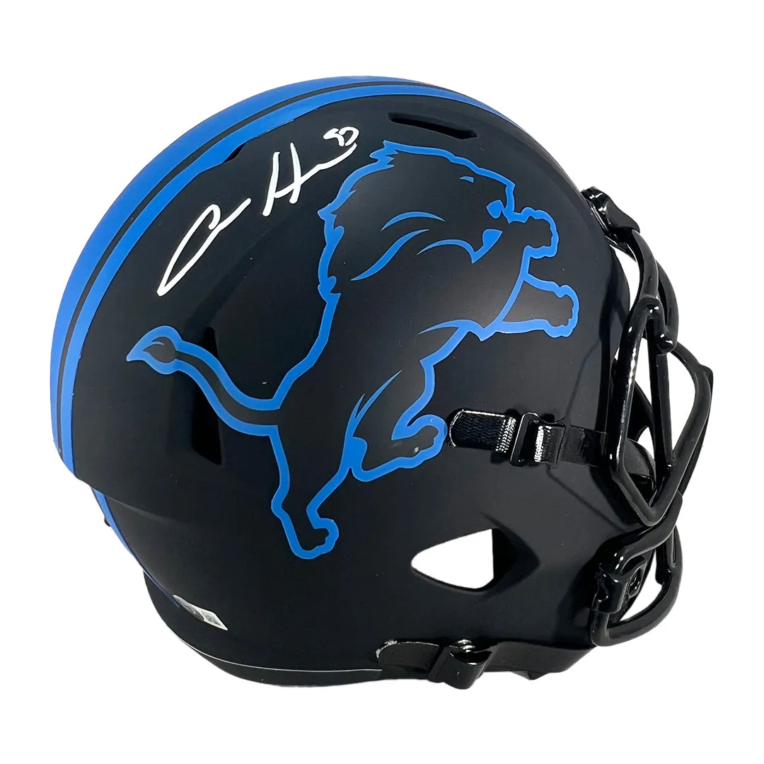 Aidan Hutchinson Signed Detroit Lions Eclipse Speed Full-Size Replica Football Helmet (Beckett)