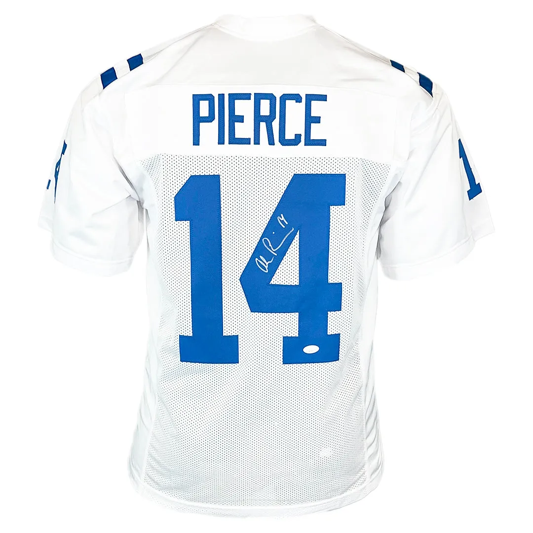 Alec Pierce Signed Indianapolis White Football Jersey (JSA)