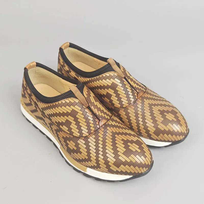 AlliLux Waterproof Alligator Print Slip-On Shoes