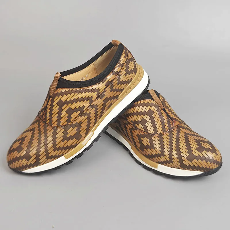 AlliLux Waterproof Alligator Print Slip-On Shoes