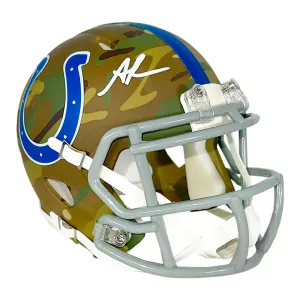 Anthony Richardson Signed Indianapolis Colts Camo Speed Mini Football Helmet (JSA)