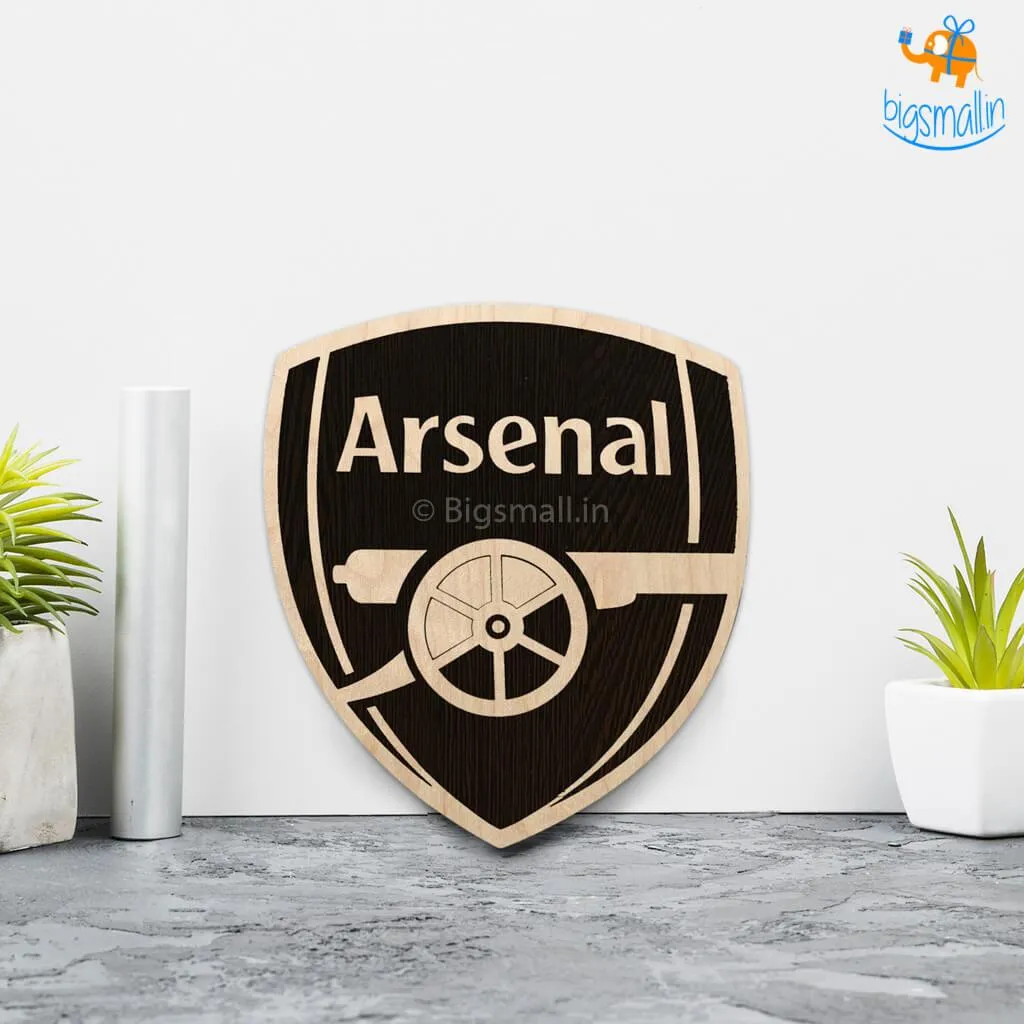 Arsenal Engraved Wooden Crest