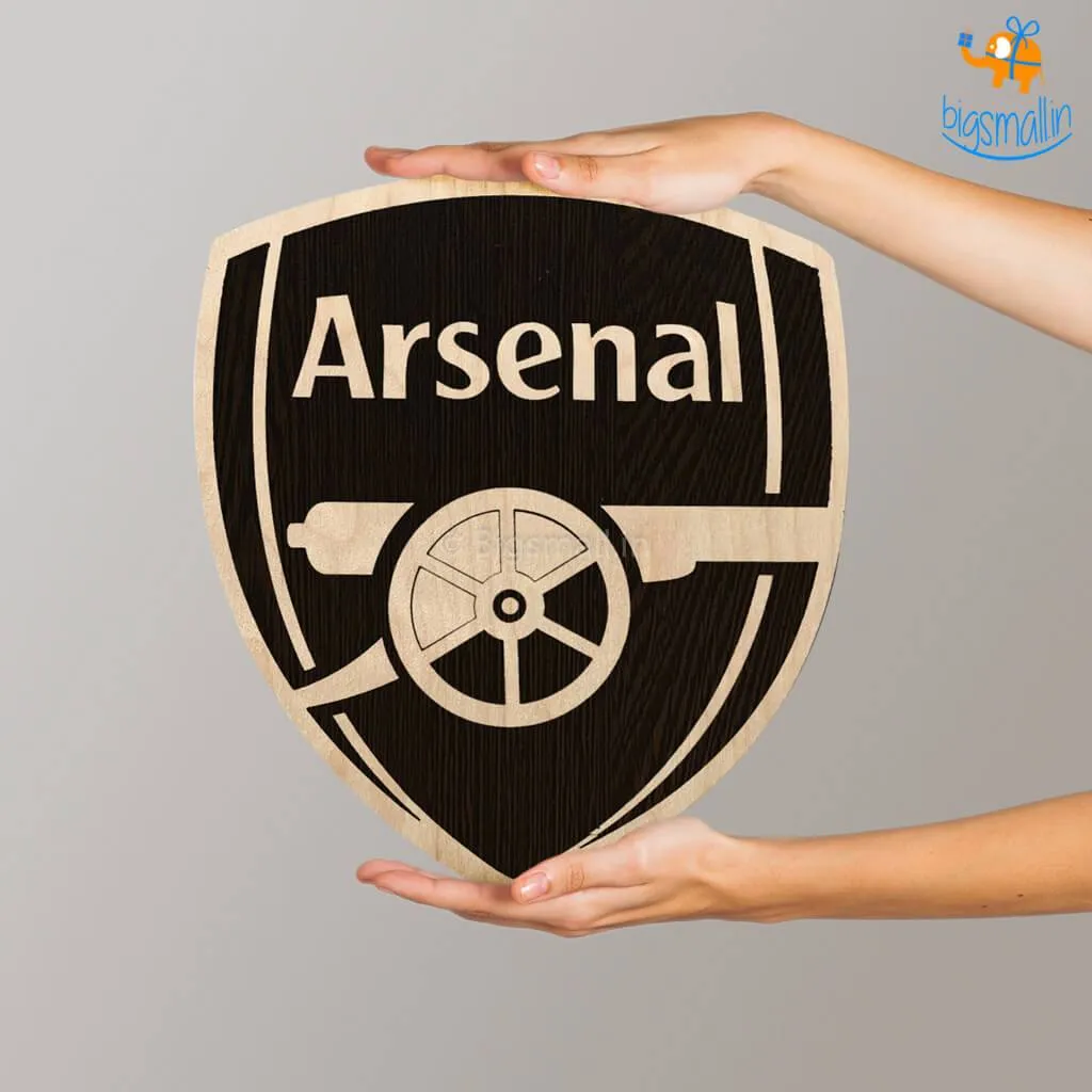 Arsenal Engraved Wooden Crest