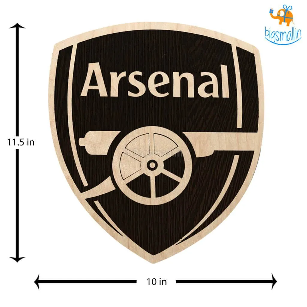 Arsenal Engraved Wooden Crest