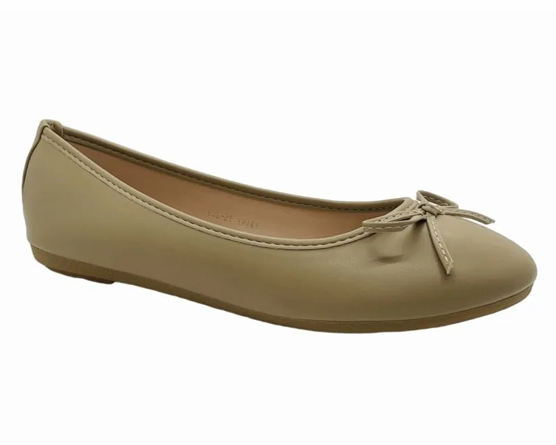 Ballerina Slip On Flat Bow Shoes