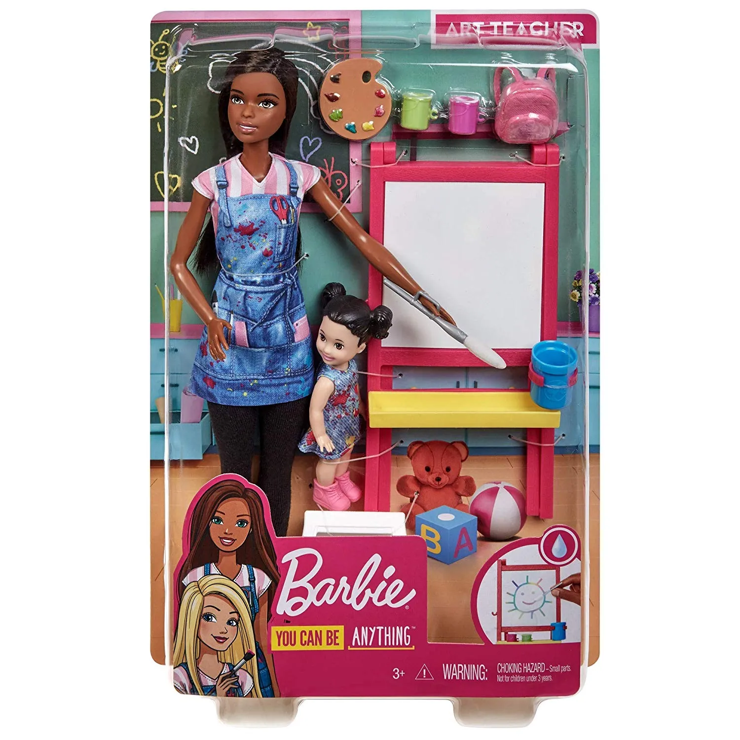 Barbie Art Teacher Playset with Brunette Doll