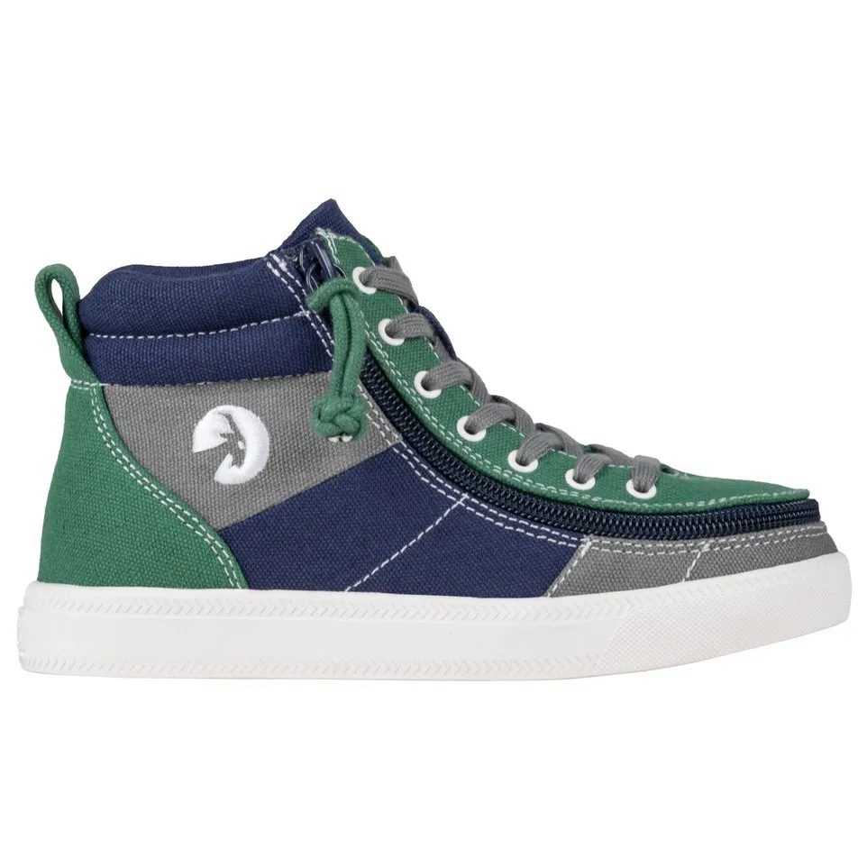 Billy Footwear (Kids) - Street High Top Earth Colour Block Canvas Shoes