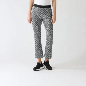 Black & White MC Logo Circles Print Fengyi Pants