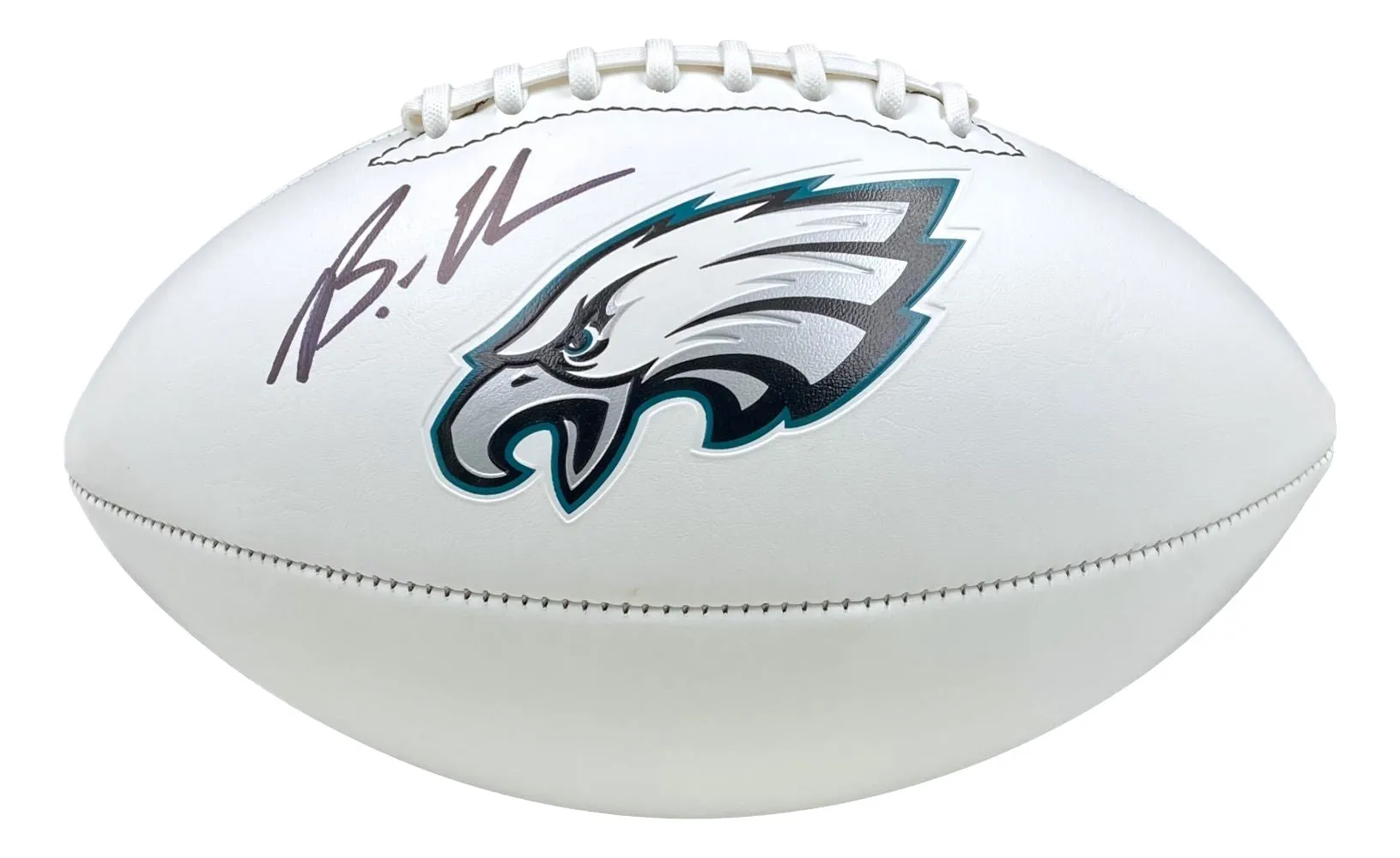 Brandon Graham Signed Philadelphia Eagles Logo Football BAS ITP