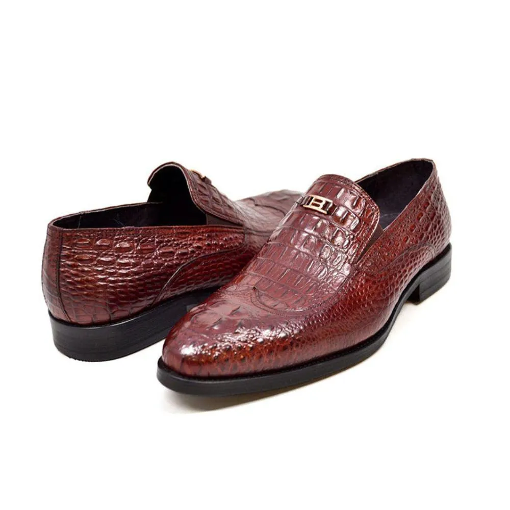 British Walkers Shiraz Croc Men's Crocodile Leather Loafers