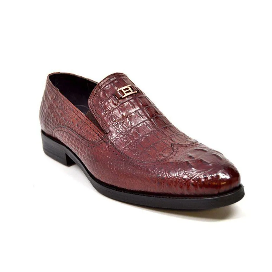 British Walkers Shiraz Croc Men's Crocodile Leather Loafers