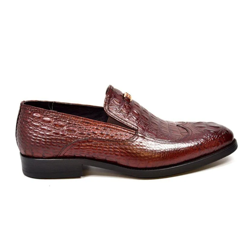 British Walkers Shiraz Croc Men's Crocodile Leather Loafers