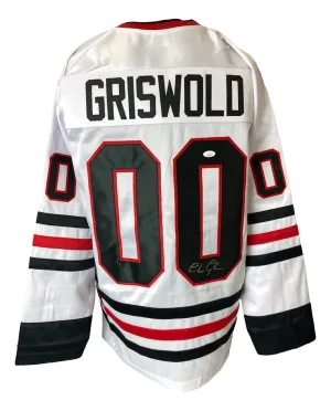 Chevy Chase Signed Lampoons Christmas Vacation White Griswold Jersey JSA