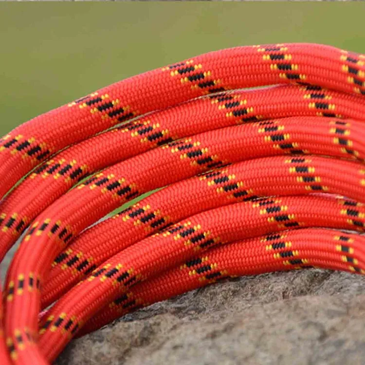 Climbing Auxiliary Rope Static Rope Safety Rescue Rope, Length: 15m Diameter: 10mm(Red)