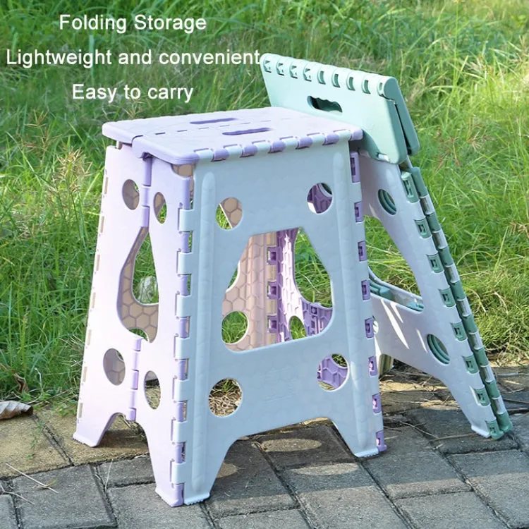 Convenient Folding Home Outdoor Thickened Portable Stool, Color: Green Medium