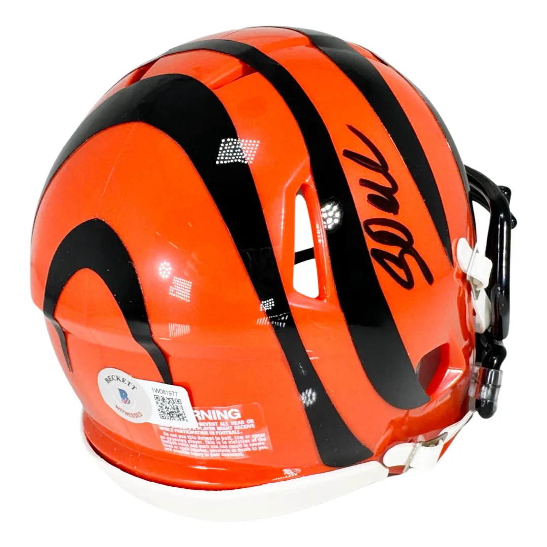 Corey Dillon Signed Cincinnati Bengals Speed Mini Football Helmet (Beckett)