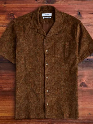 Crammond Shirt in Rust Paisley