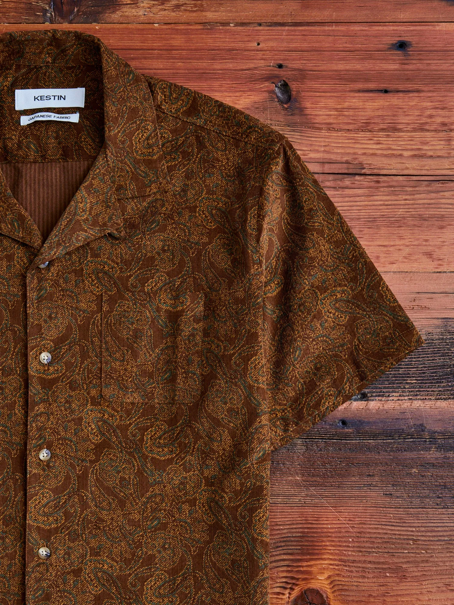 Crammond Shirt in Rust Paisley