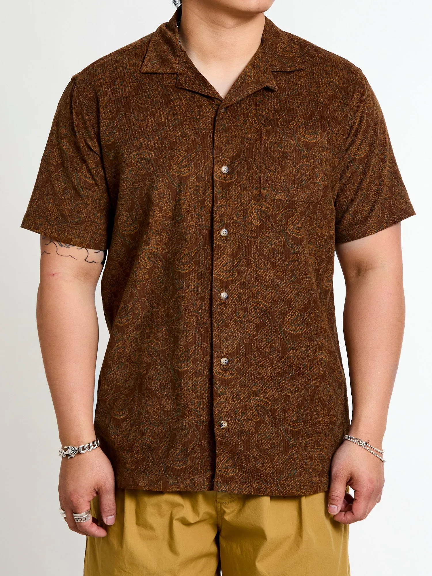 Crammond Shirt in Rust Paisley