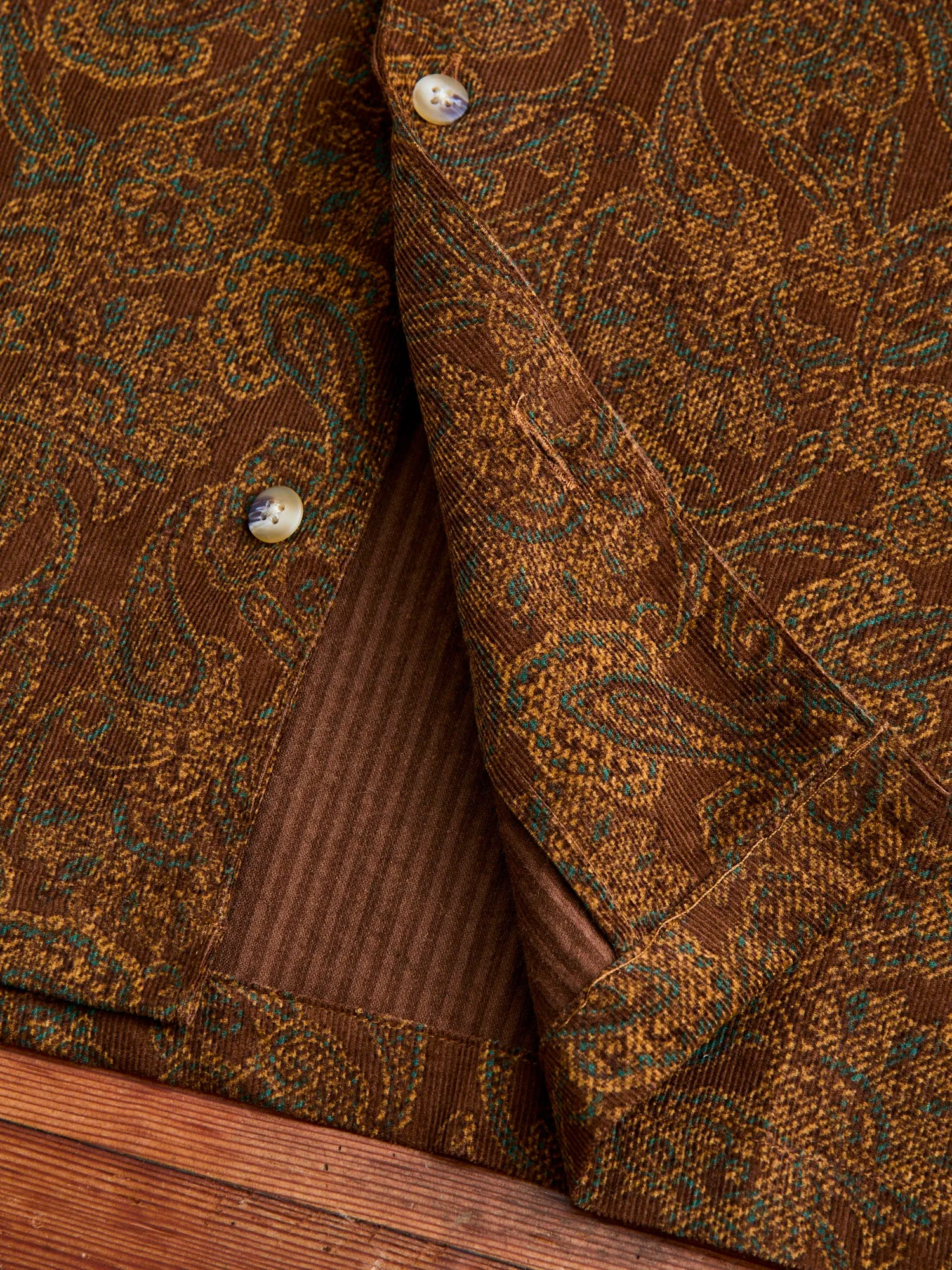 Crammond Shirt in Rust Paisley