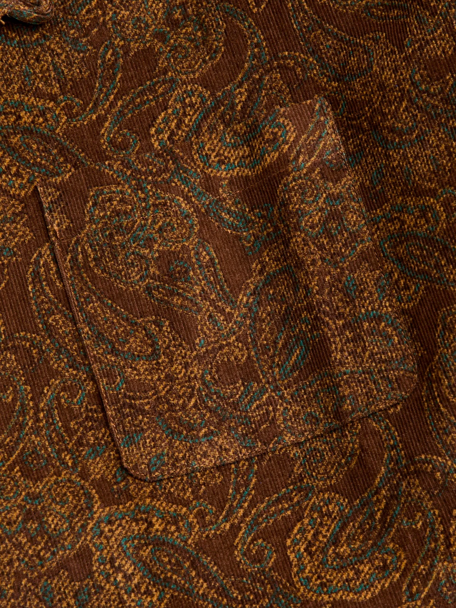 Crammond Shirt in Rust Paisley