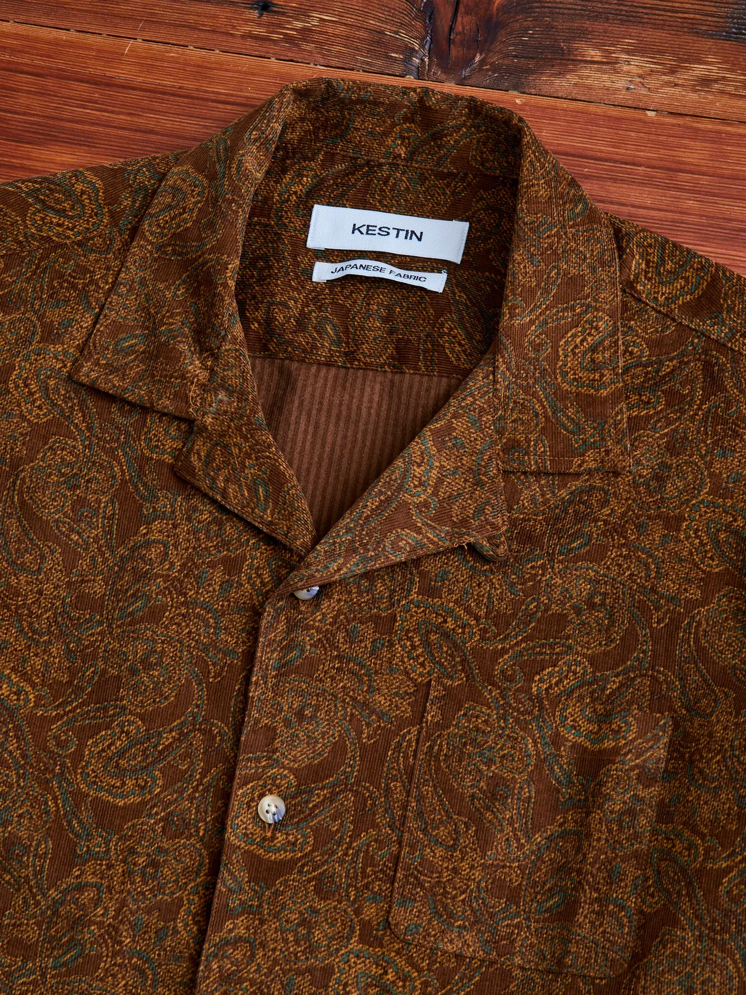 Crammond Shirt in Rust Paisley