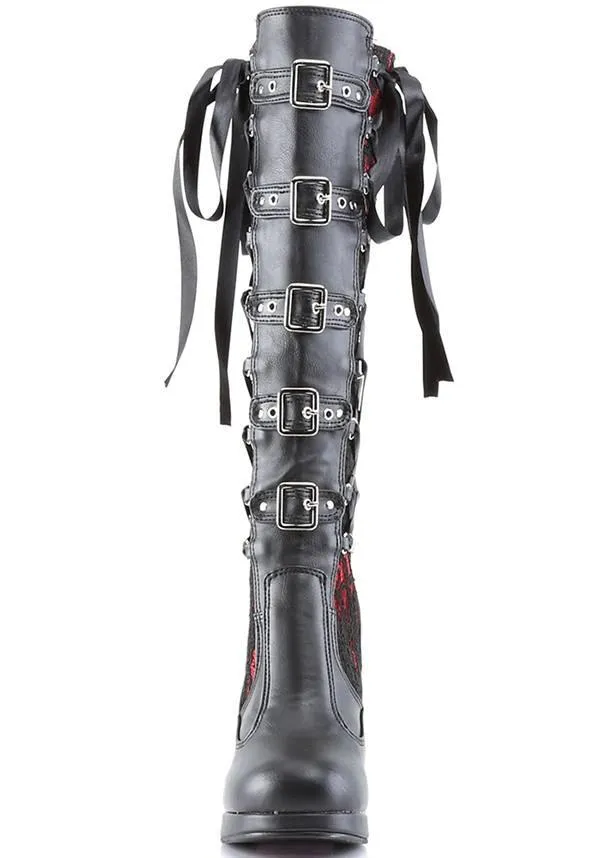 CRYPTO-106 [Black/Red] | BOOTS [PREORDER]