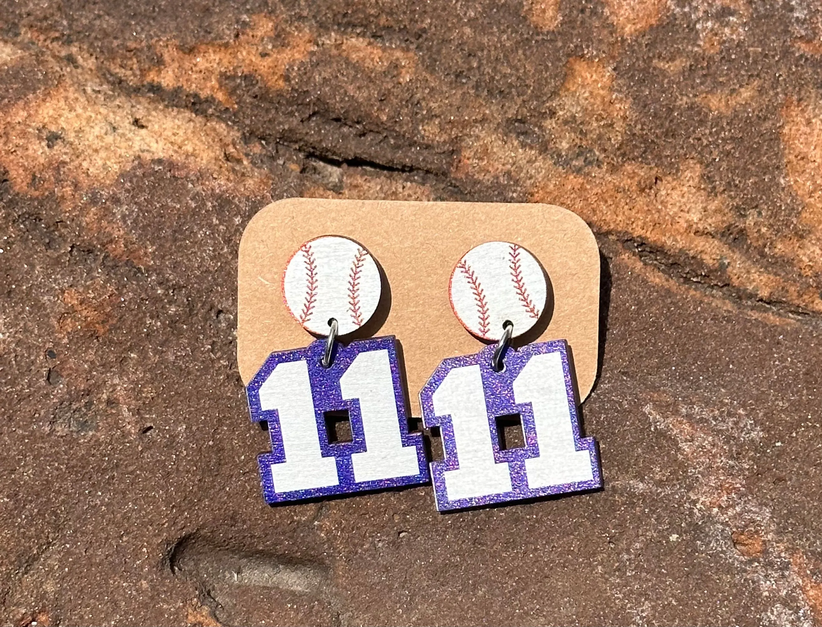 Custom Number Earrings