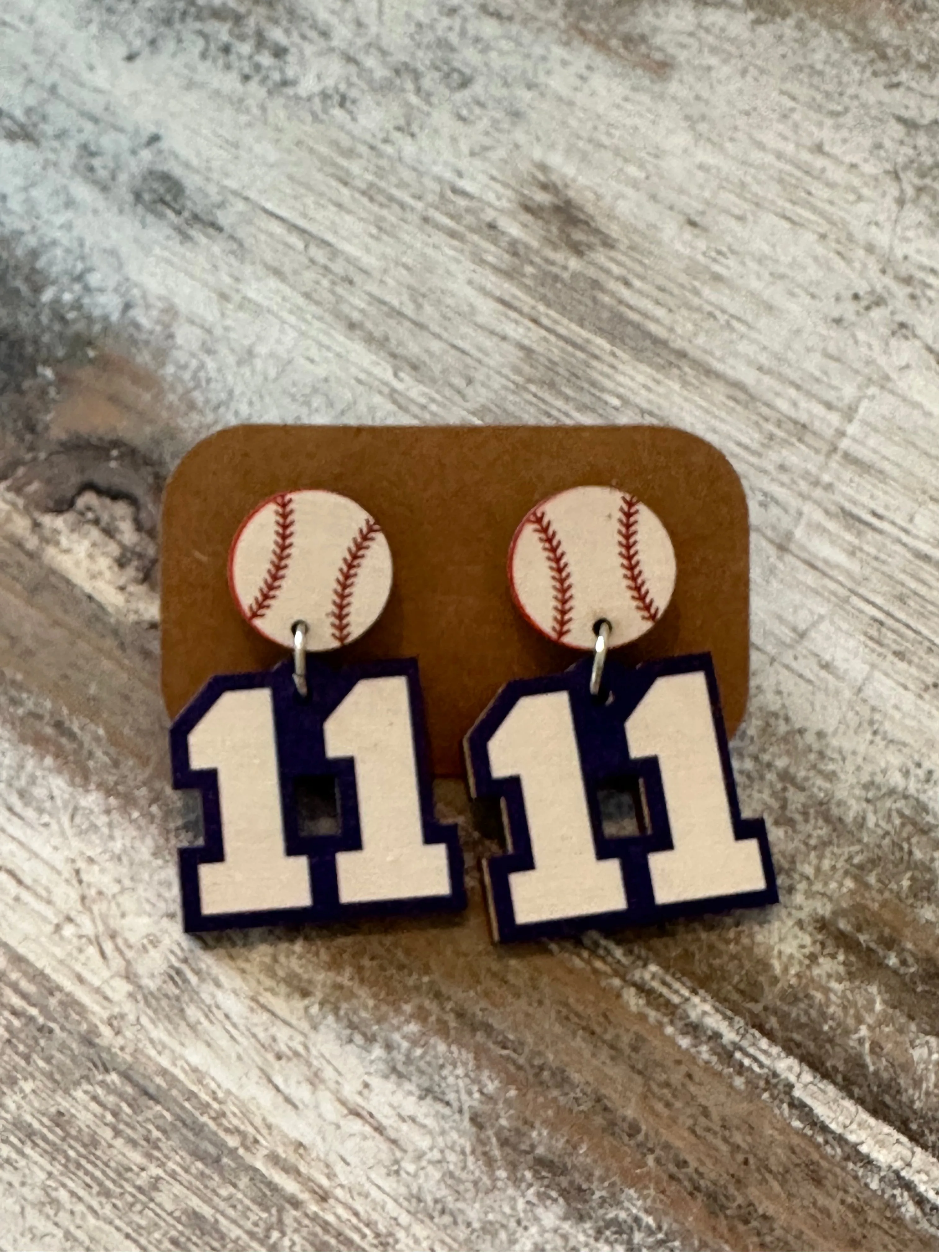 Custom Number Earrings