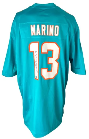 Dan Marino Signed Miami Dolphins Teal Nike Game Jersey BAS ITP