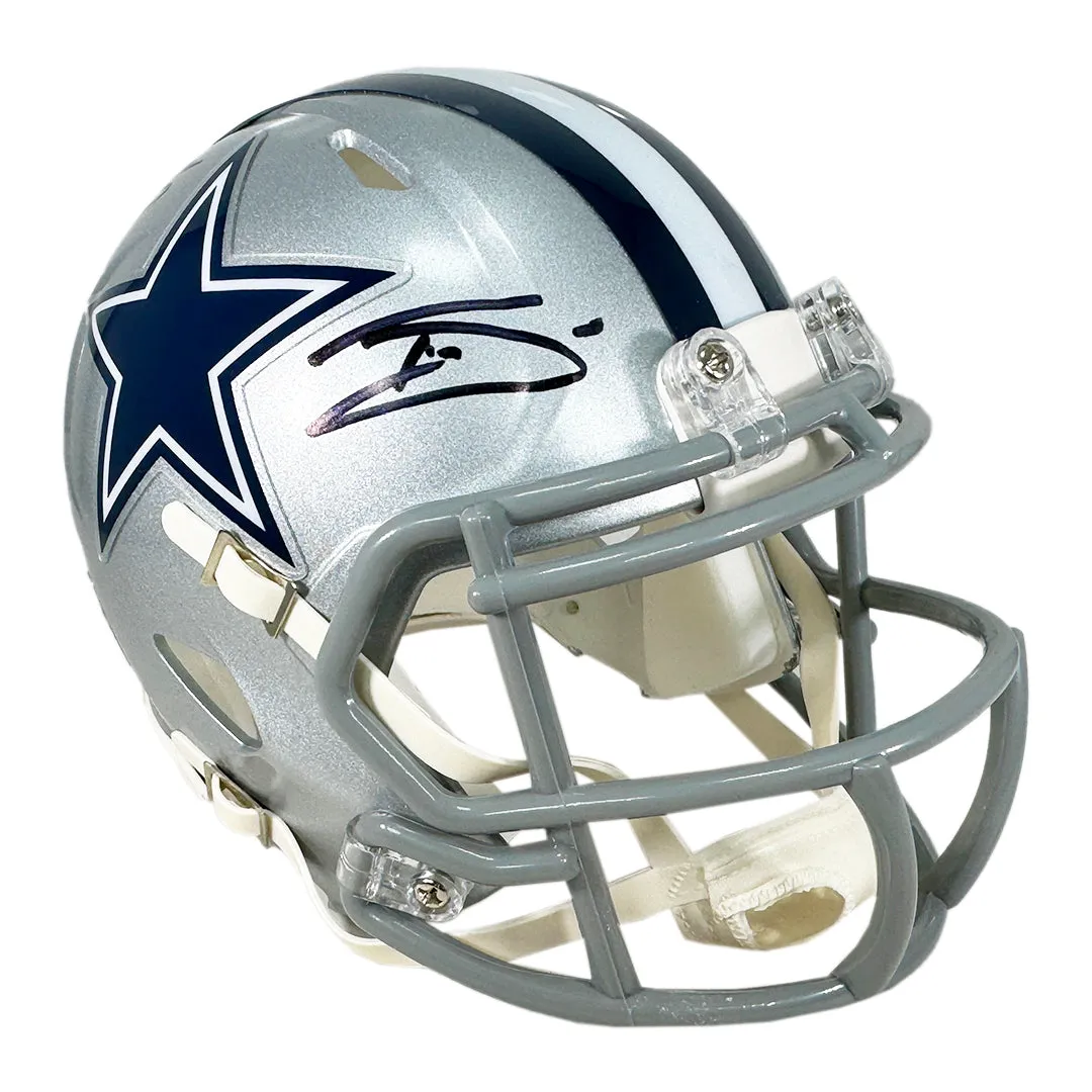 Daron Bland and Trevon Diggs Signed Dallas Cowboys Speed Mini Football Helmet (Beckett)