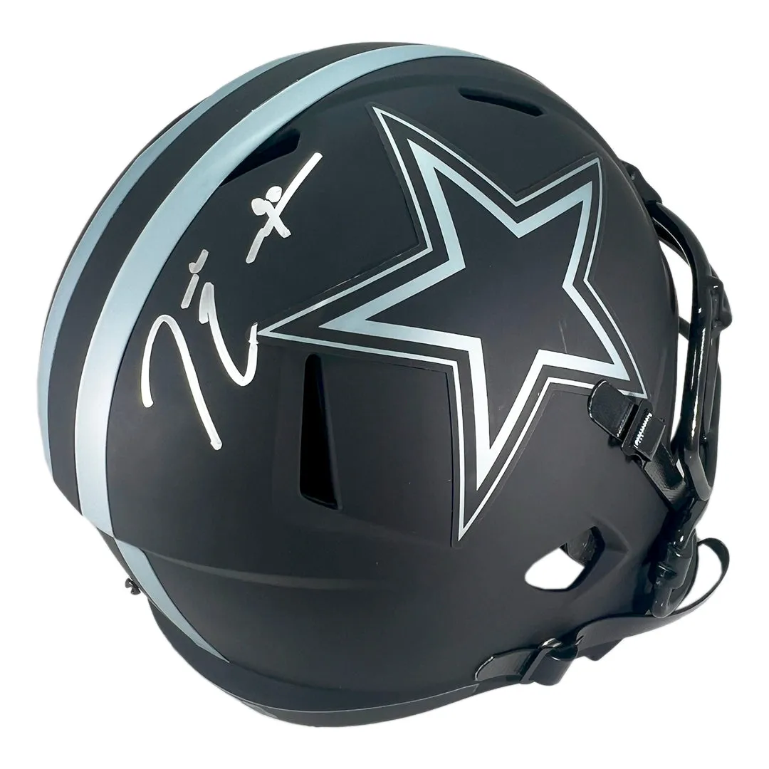 Demarcus Lawrence Signed Dallas Cowboys Eclipse Speed Full-Size Replica Football Helmet (JSA)