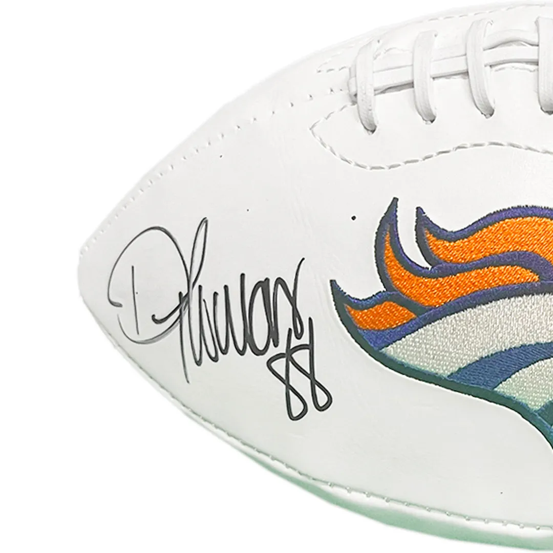 Demaryius Thomas Signed Denver Broncos Official NFL Team Logo Football (JSA)