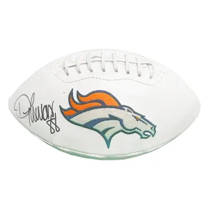 Demaryius Thomas Signed Denver Broncos Official NFL Team Logo Football (JSA)