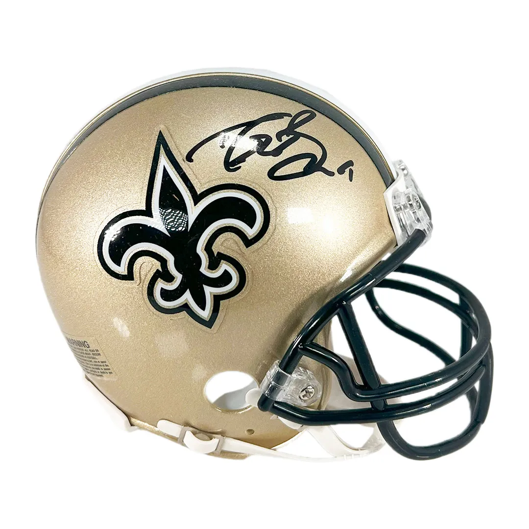 Drew Brees Signed New Orleans Saints Mini Football Helmet (Fanatics)